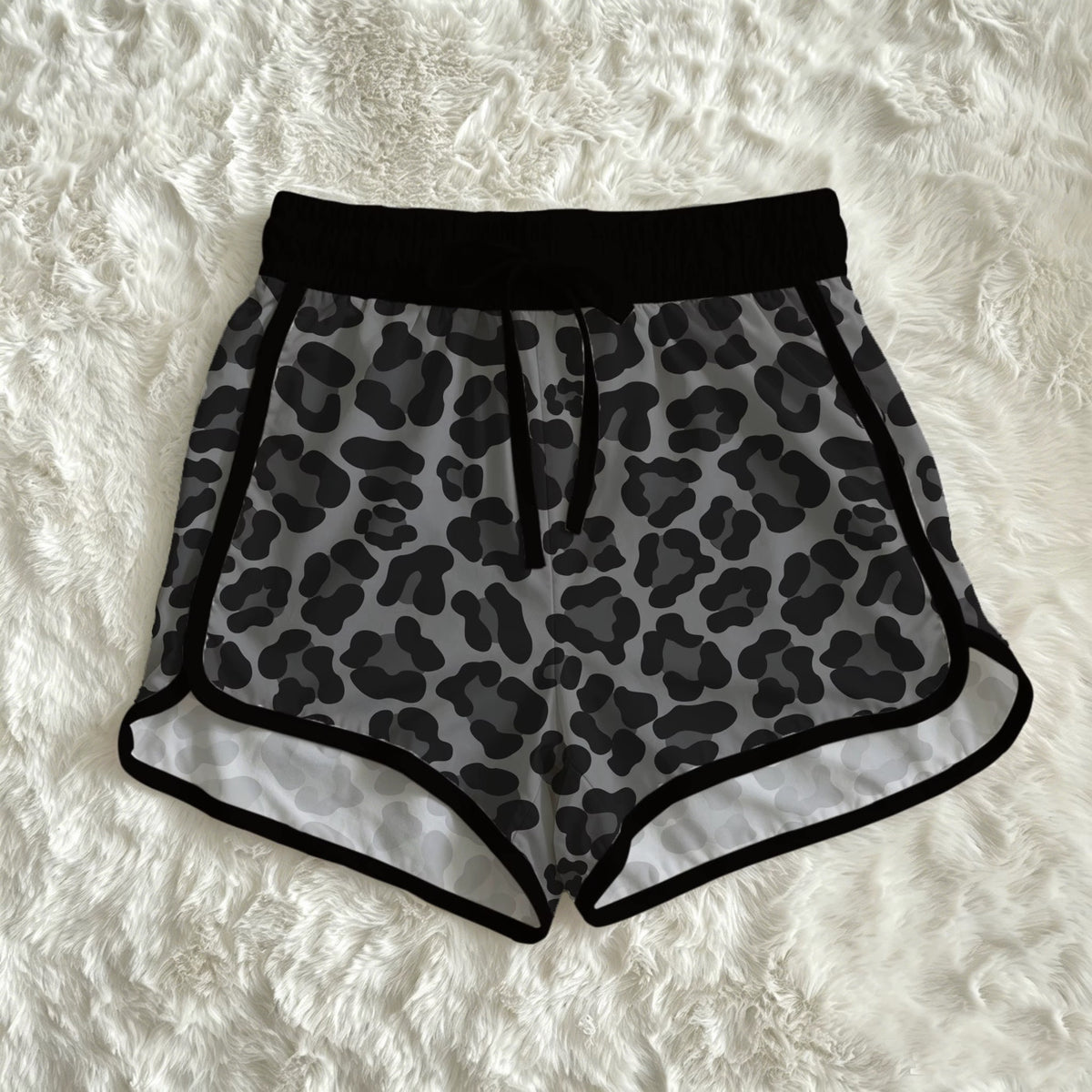 Midnight leopard women’s shorts -PREORDER