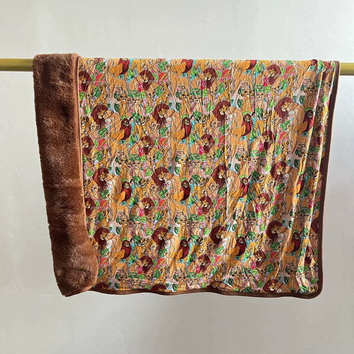 Lion king bamboo blanket