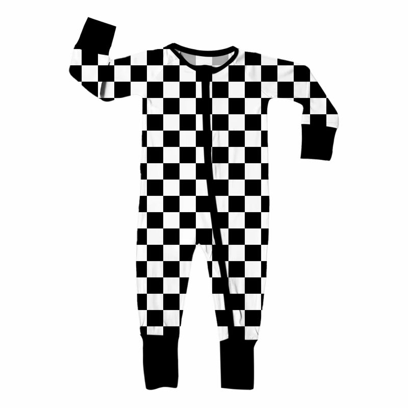 š¤ BLACK & WHITE CHECKERED ZIPPY ā PREORDER š¤