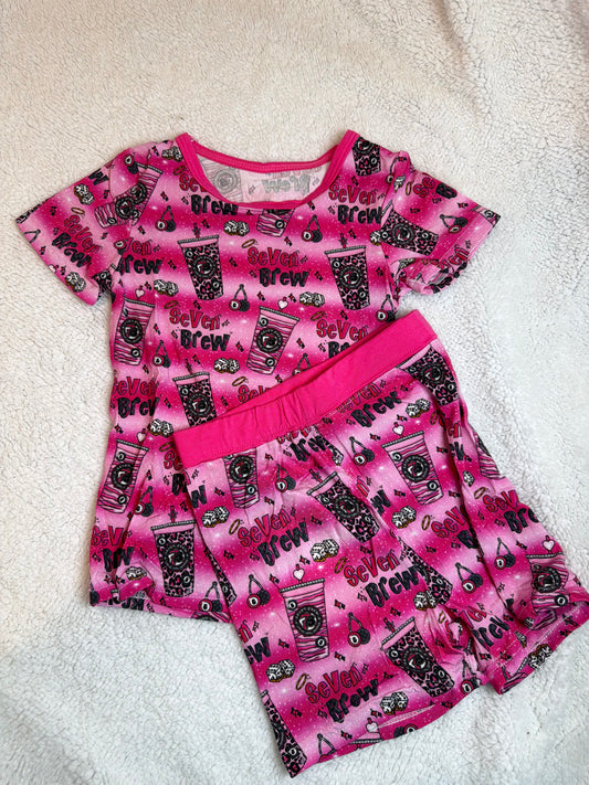 Seven brew short set