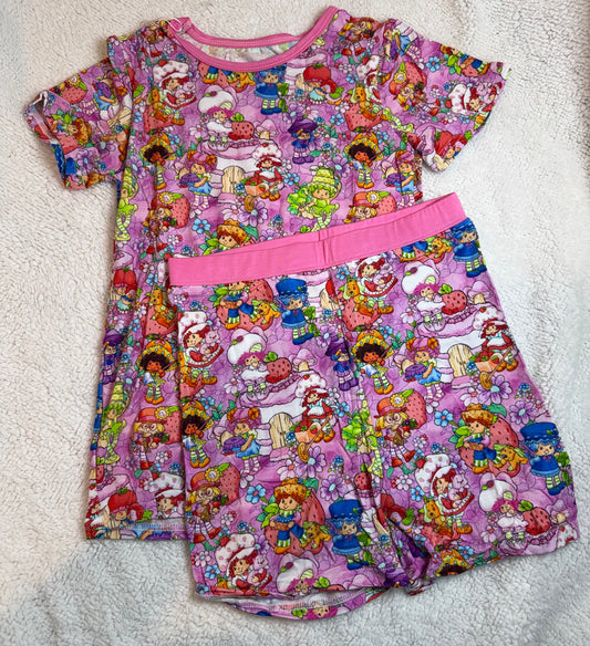Strawberry shortcake short set