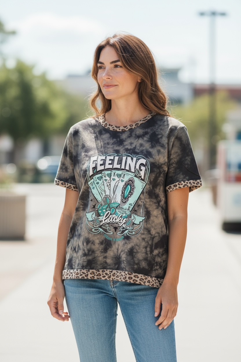 LEOPARD SHORT SLEEVE