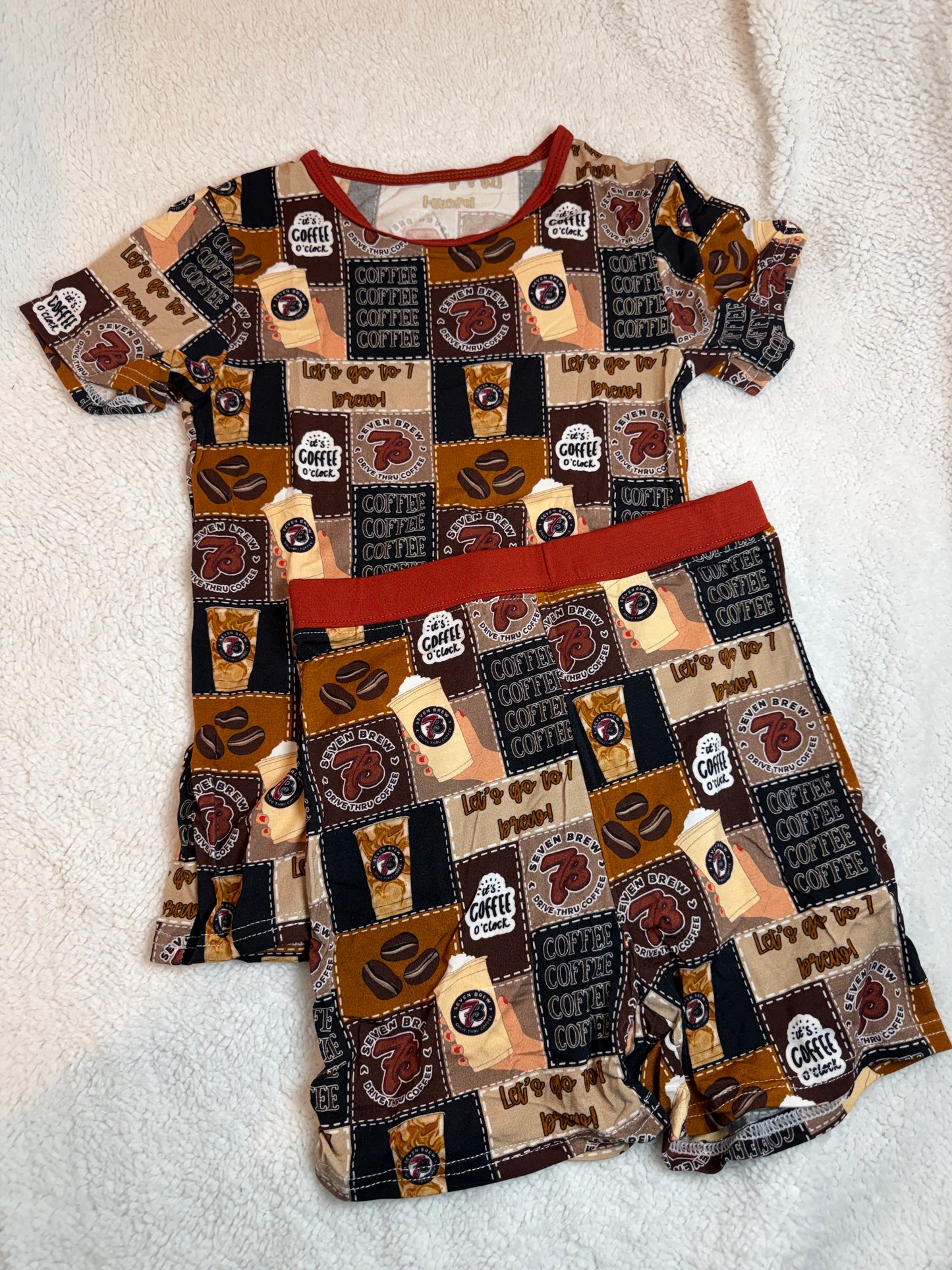Seven brew short set