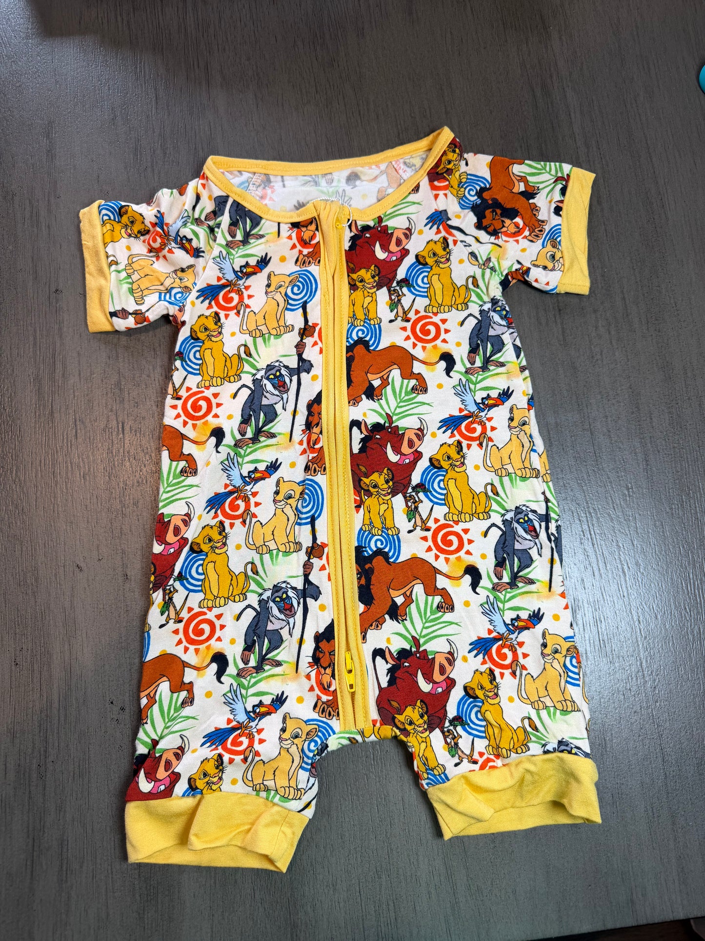 Lion king yellow shortie