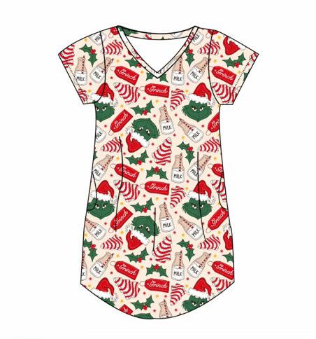 Mean One Christmas Adult Bamboo Moomoo - PREORDER