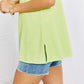 Chance of Sun Ribbed V-Neck Tank in Green