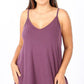 Casual Days Reversible Tank in Eggplant