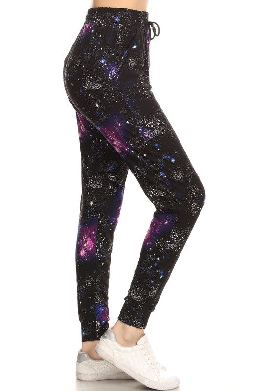 Living My Best Style Joggers - Galaxy