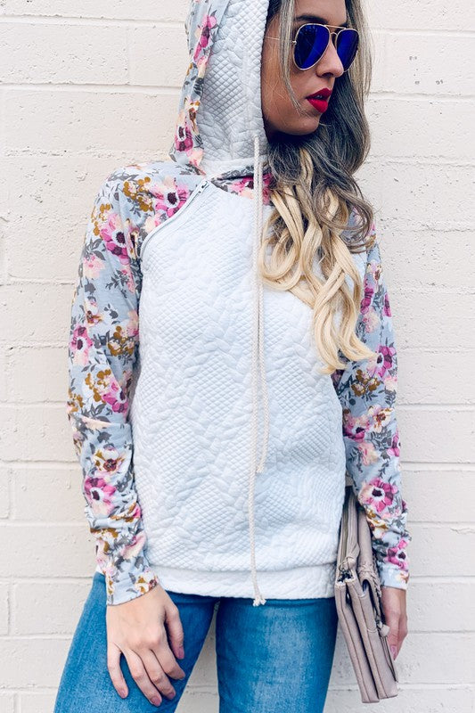 Floral Fusion Double Hoodie