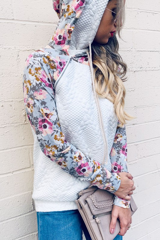 Floral Fusion Double Hoodie