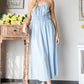 French Riviera Textured Woven Sleeveless Dress