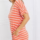 Striped V-Neck Pocket Dress
