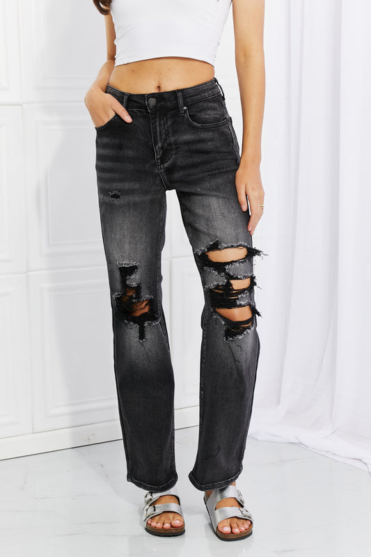 RISEN Lois Distressed Loose Fit Jeans