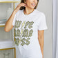 Leopard Lightning Graphic Tee in White