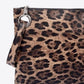 Take Me Out Leopard Leather Clutch