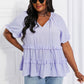 Meant To Be Tie Neck Ruffle Top