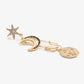 Give You The Universe Rhinestone Moon and Star Drop Earrings