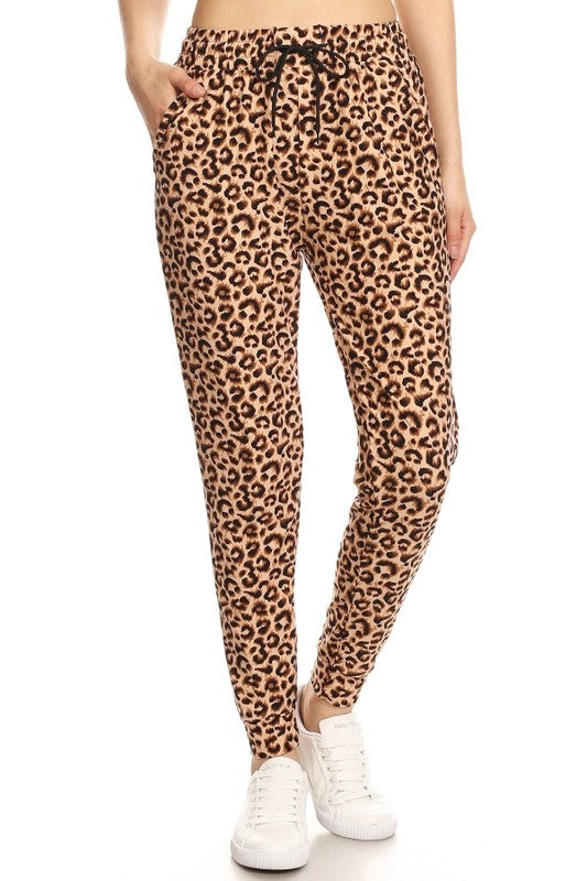 Living My Best Style Joggers - Leopard