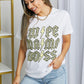 Leopard Lightning Graphic Tee in White