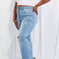 Vibrant MIU Jess Button Flare Jeans