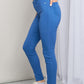 YMI Jeanswear Kate Hyper-Stretch Mid-Rise Skinny Jeans in Electric Blue