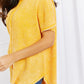 Start Small Washed Waffle Knit Top in Yellow Gold