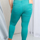 YMI Jeanswear Kate Hyper-Stretch Mid-Rise Skinny Jeans in Sea Green